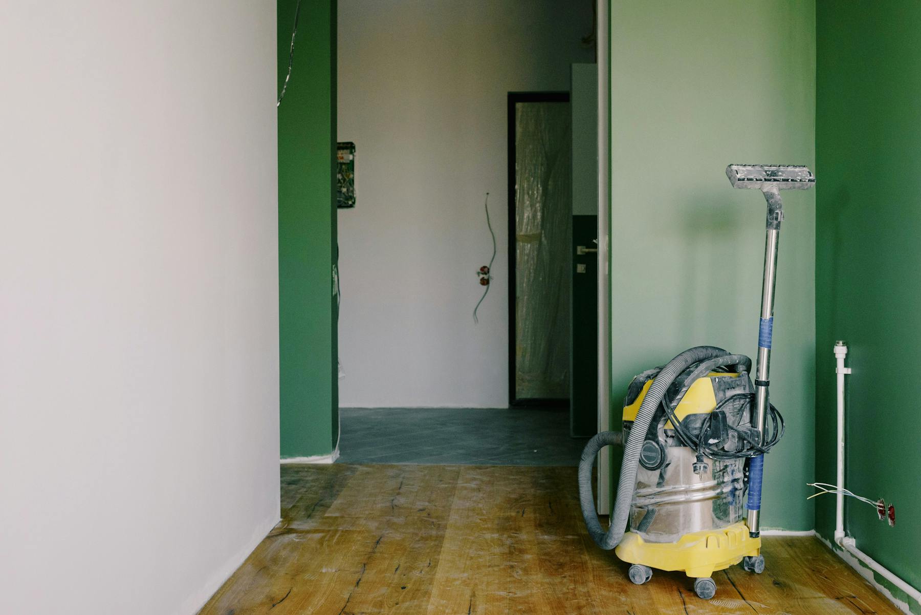 Water damaged interior materials after a serious home leak
